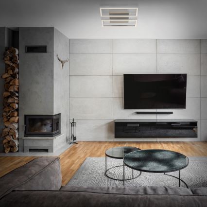 Briloner 3107-012 - Himmennettävä LED-kattovalaisin FRAME 2xLED/7,25W/230V