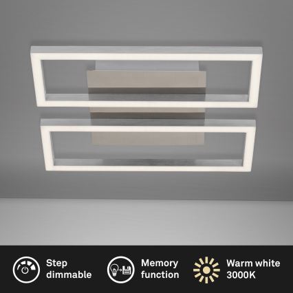 Briloner 3107-012 - Himmennettävä LED-kattovalaisin FRAME 2xLED/7,25W/230V
