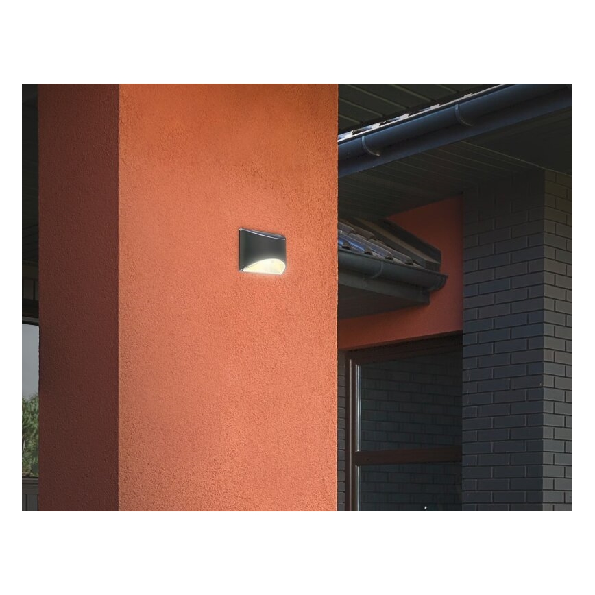 Briloner 3133015 - LED-aurinkoseinävalaisin LED/2W/3,7V IP44 3000K 300 mAh