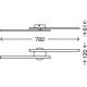 Briloner 3163-029 - Kiinteä LED-kattokruunu GO 2xLED/9W/230V