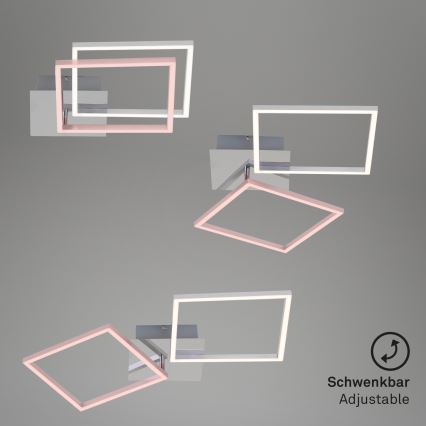 Briloner 3182-018 - Himmennettävä LED-kattovalaisin FRAME 2xLED/15,5W/230V