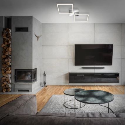 Briloner 3192-018 - LED-kattovalaisin FRAMES 2xLED/16W/230V