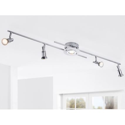 Briloner 3196-058 - LED-kohdevalaisin PRISMA 5xGU10/4W/230V
