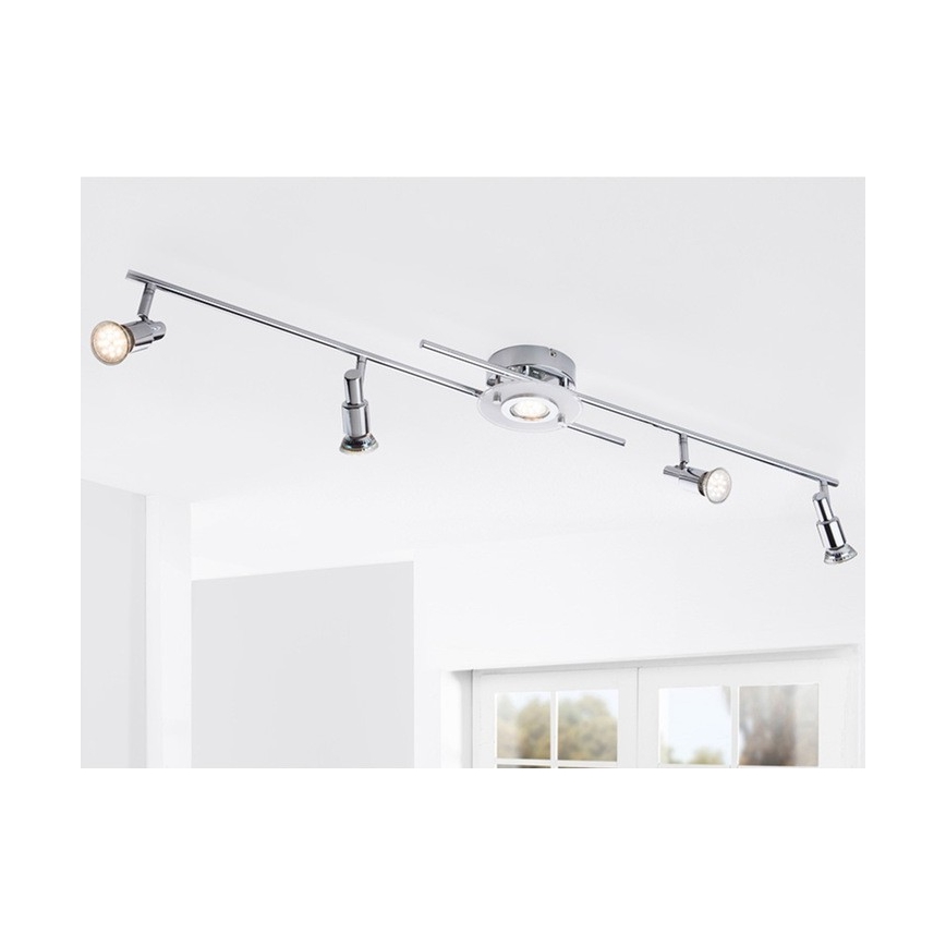 Briloner 3196-058 - LED-kohdevalaisin PRISMA 5xGU10/4W/230V
