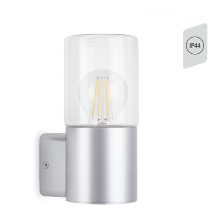 Briloner 320504TF - Ulkoseinävalaisin 1xE27/12W/230V IP44 hopea