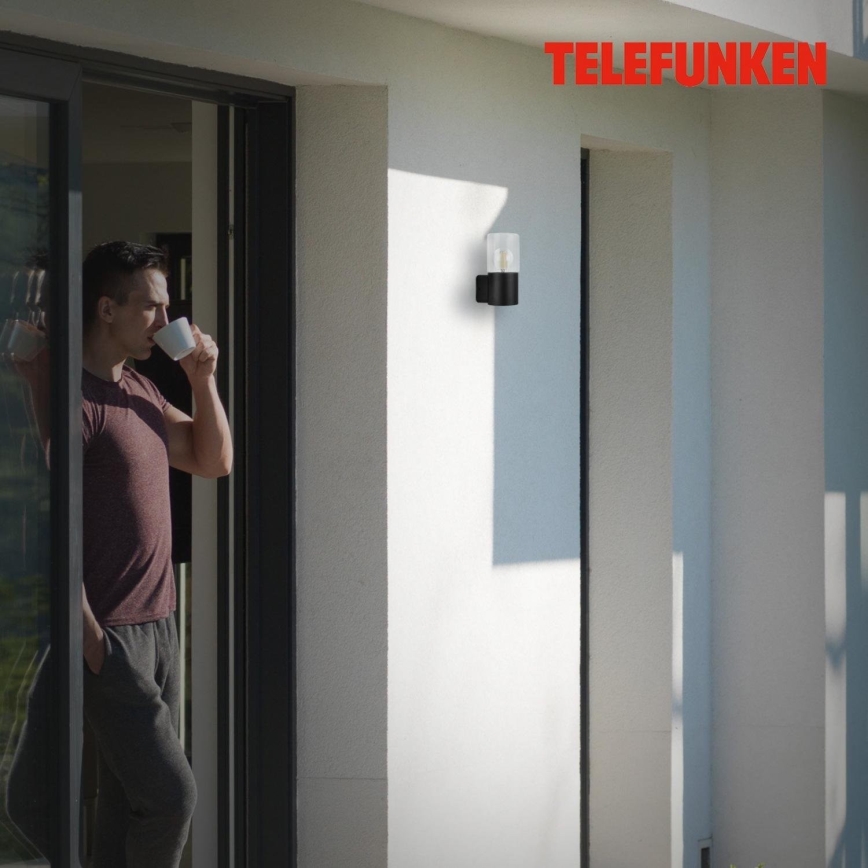 Briloner 320505TF - Ulkoseinävalaisin 1xE27/12W/230V IP44 musta