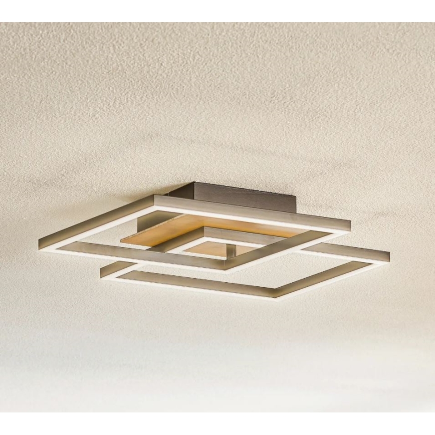 Briloner 3210-014 - Himmennettävä LED-kattovalaisin FRAME 2xLED/11W/230V ruskea