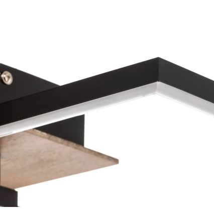 Briloner 3210-014 - Himmennettävä LED-kattovalaisin FRAME 2xLED/11W/230V ruskea