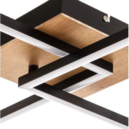 Briloner 3210-014 - Himmennettävä LED-kattovalaisin FRAME 2xLED/11W/230V ruskea