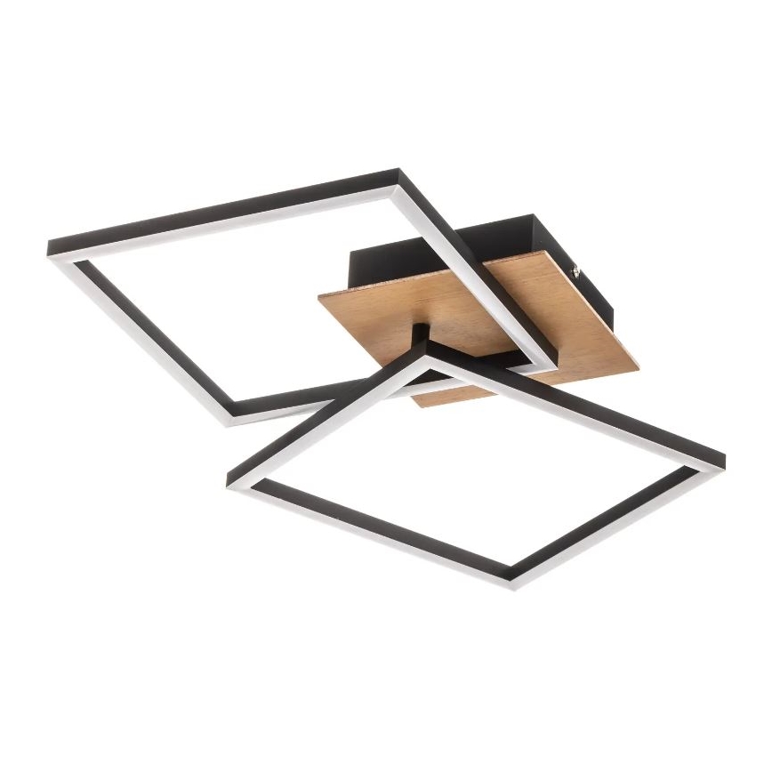 Briloner 3210-014 - Himmennettävä LED-kattovalaisin FRAME 2xLED/11W/230V ruskea