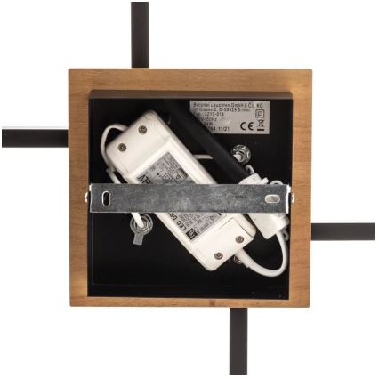 Briloner 3210-014 - Himmennettävä LED-kattovalaisin FRAME 2xLED/11W/230V ruskea