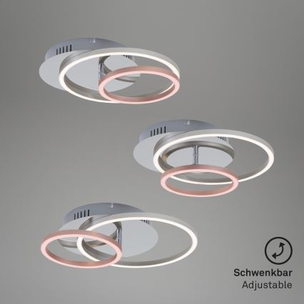 Briloner 3222-018 - LED Himmennettävä kattovalo FRAMES LED/30W/230V