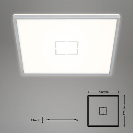 Briloner 3393-014 - LED-kattovalaisin FREE LED/22W/230V 42x42 cm