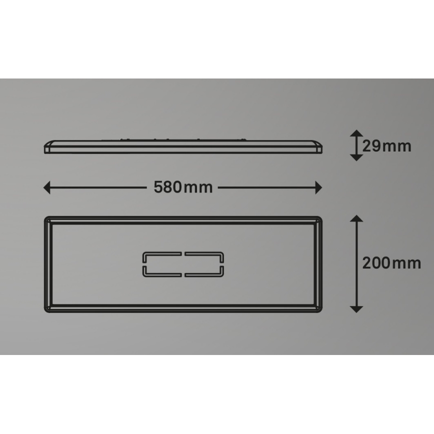 Briloner 3394-014 - LED-kattovalo FREE LED/22W/230V 58x20 cm