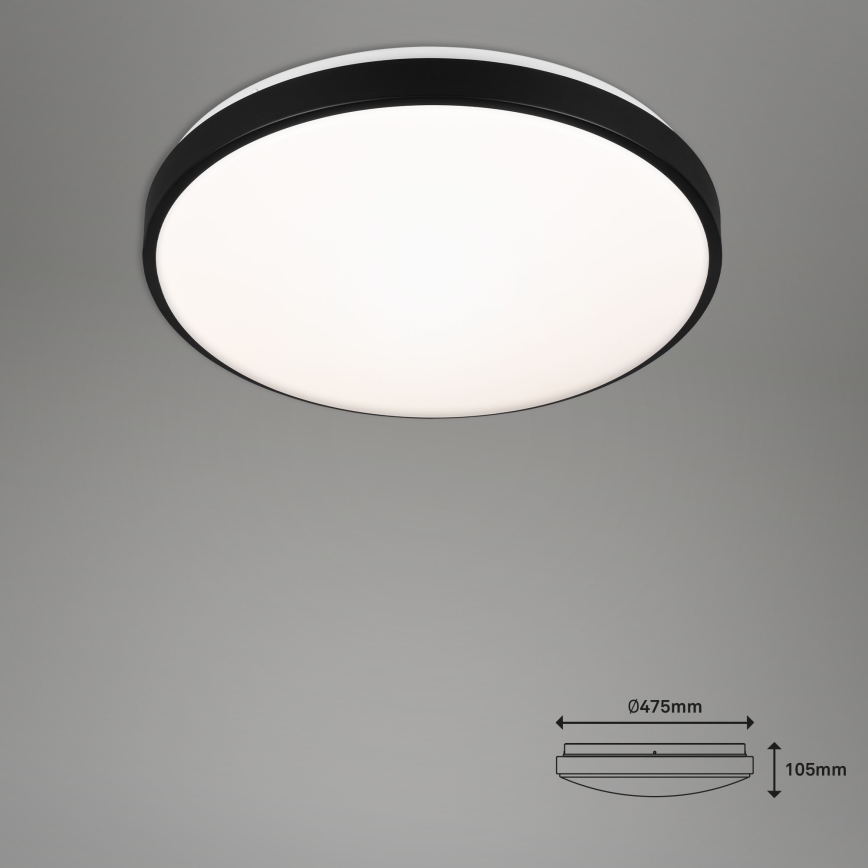Briloner 3430-015 - LED himmennettävä kattovalaisin MANNY LED/48W/230V + kaukosäädin