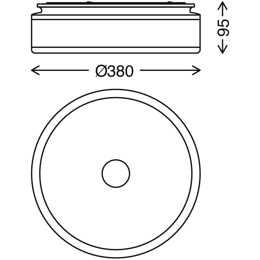 Briloner 3454-115 - LED-kattovalaisin BLOCK LED/18W/230V