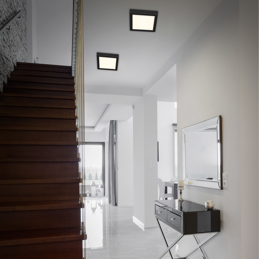 Briloner 3464-415 - LED-kattovalaisin FIRE LED/12W/230V 17x17 cm