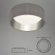 Briloner 3482014 - LED-kattovalaisin MAILA STARRY LED/12W/230V harmaa/hopea