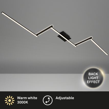 Briloner 3501-015 - Kiinteä LED-kattokruunu STAFF 5xLED/4,8W/230V musta