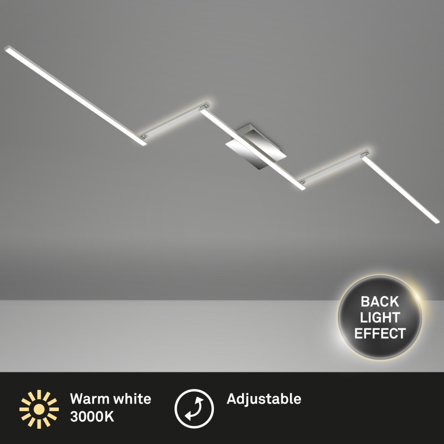 Briloner 3501-018 - Kiinteä LED-kattokruunu STAFF 5xLED/4,8W/230V mattakromi