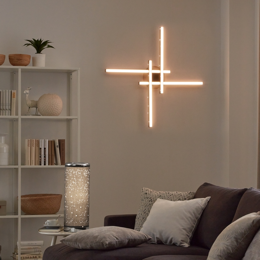 Briloner 3519-045 - LED-kattokruunu REY 4xLED/6W/230V