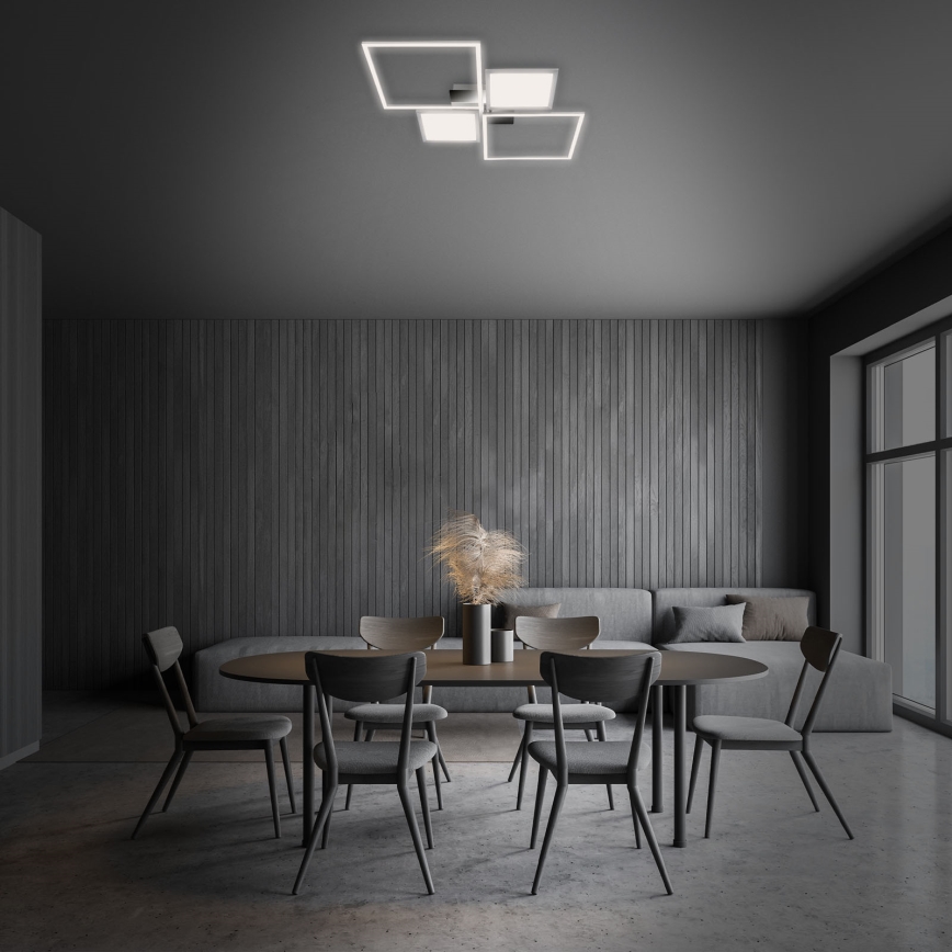 Briloner 3530-018 - LED-himmennyskattokruunu FRAME LED/40W/230V 3000-6500K + kauko-ohjaus