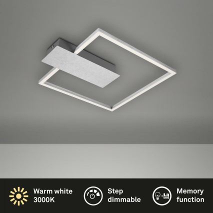 Briloner 3544-018 - Himmennettävä LED-kattovalaisin NICO LED/12W/230V mattakromi