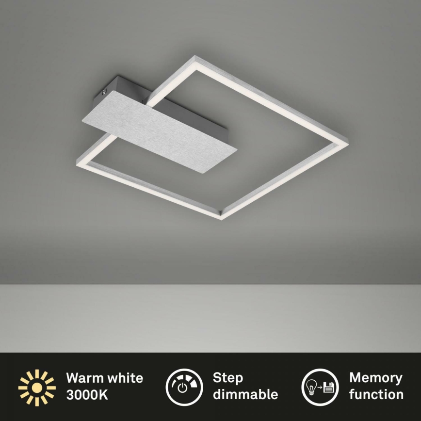 Briloner 3544-018 - Himmennettävä LED-kattovalaisin NICO LED/12W/230V mattakromi