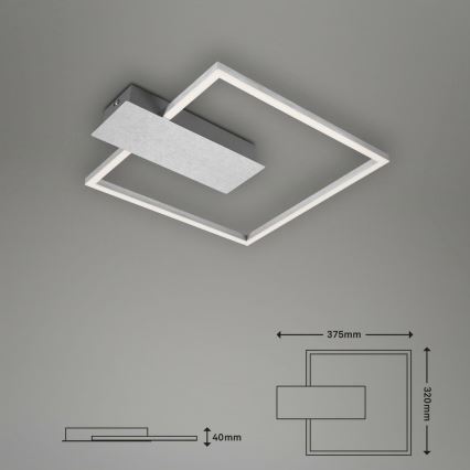 Briloner 3544-018 - Himmennettävä LED-kattovalaisin NICO LED/12W/230V mattakromi