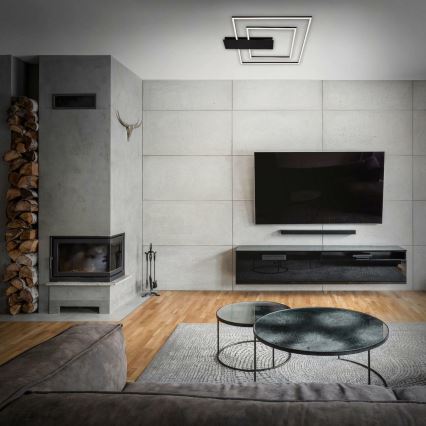 Briloner 3545-015 - Himmennettävä LED-kattovalaisin NICO LED/25W/230V musta