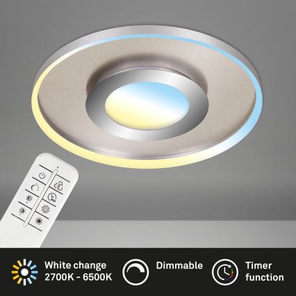 Briloner 3640-012 - himmennettävä LED-kattovalaisin LED/25W/230V 2700-6500K + kaukosäädin