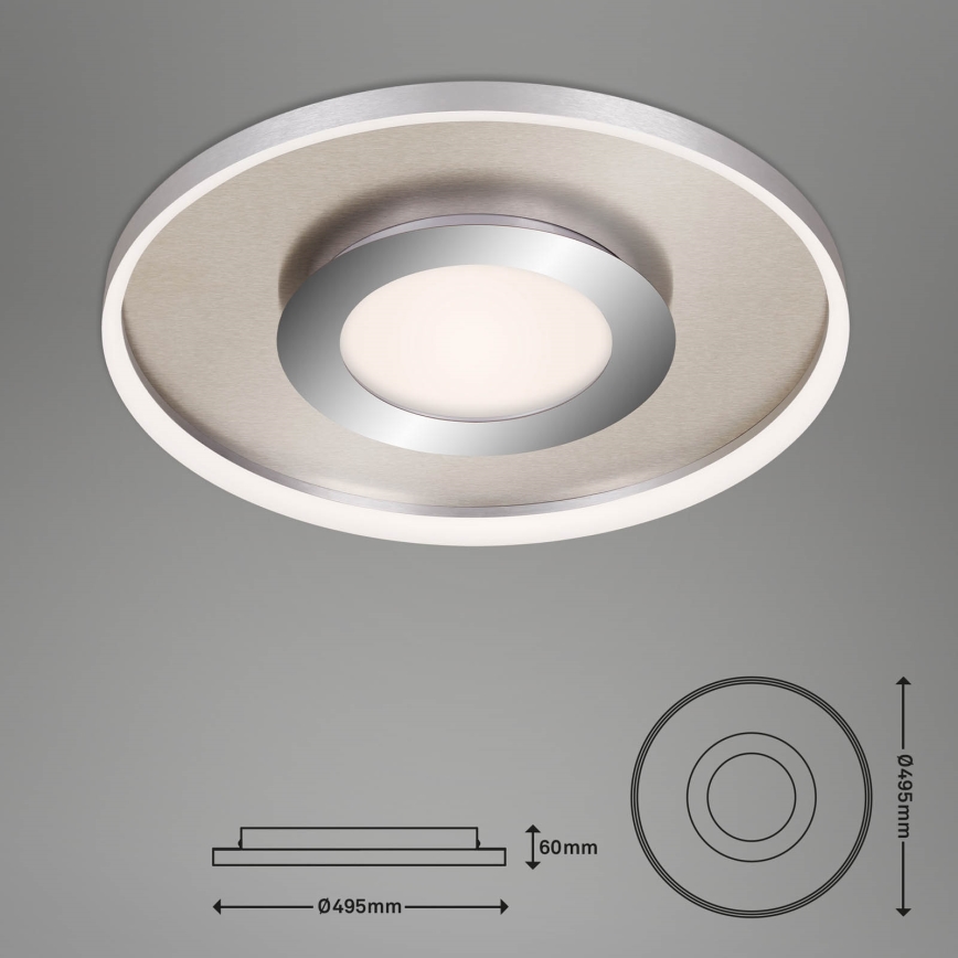 Briloner 3640-012 - himmennettävä LED-kattovalaisin LED/25W/230V 2700-6500K + kaukosäädin
