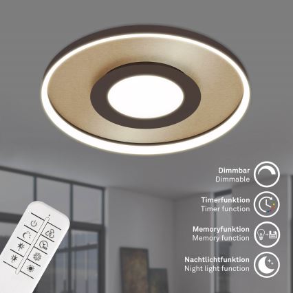 Briloner 3640017 - LED himmennettävä kattovalaisin FRAME LED/25W/230V 2700-6500K + kaukosäädin