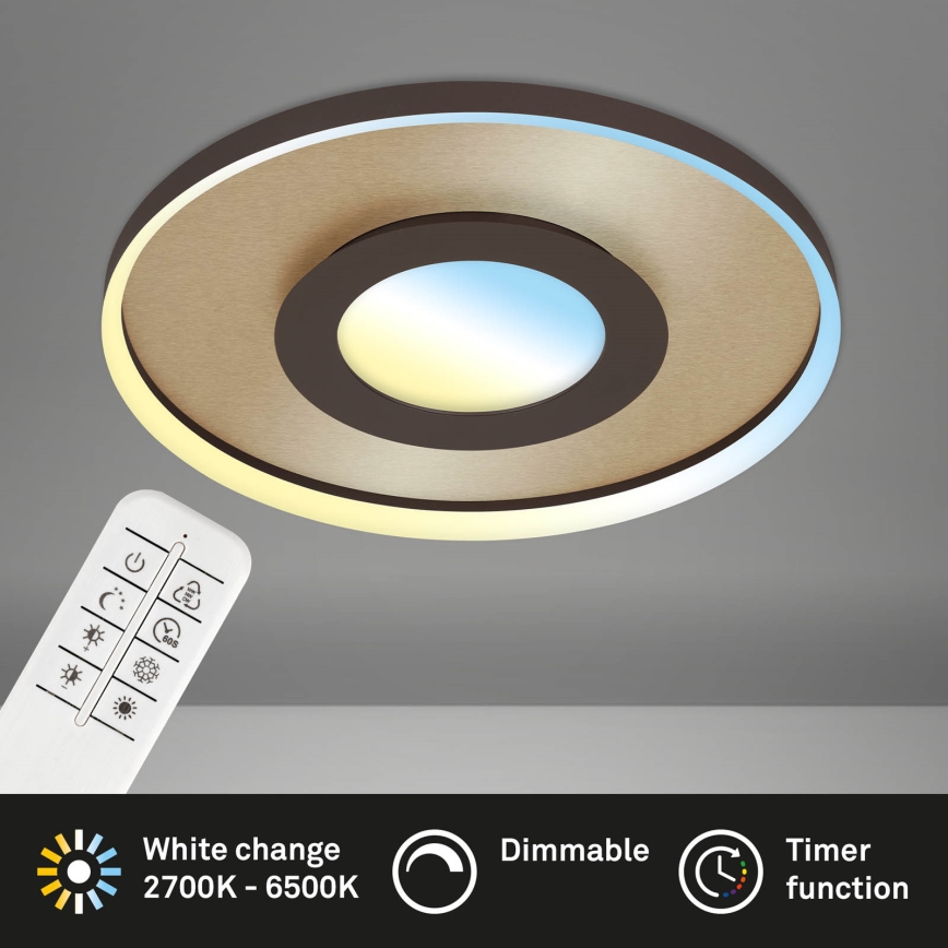 Briloner 3640017 - LED himmennettävä kattovalaisin FRAME LED/25W/230V 2700-6500K + kaukosäädin