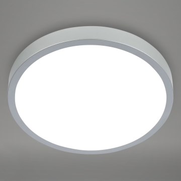 Briloner 3709-014 - LED RGBW Himmennettävä kattovalo LED/22W/230V 4000K halkaisija 38 cm hopea + kauko-ohjaus