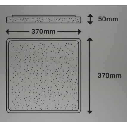Briloner 3749-414 - LED-kattovalaisin LINO LED/24W/230V mattakromi
