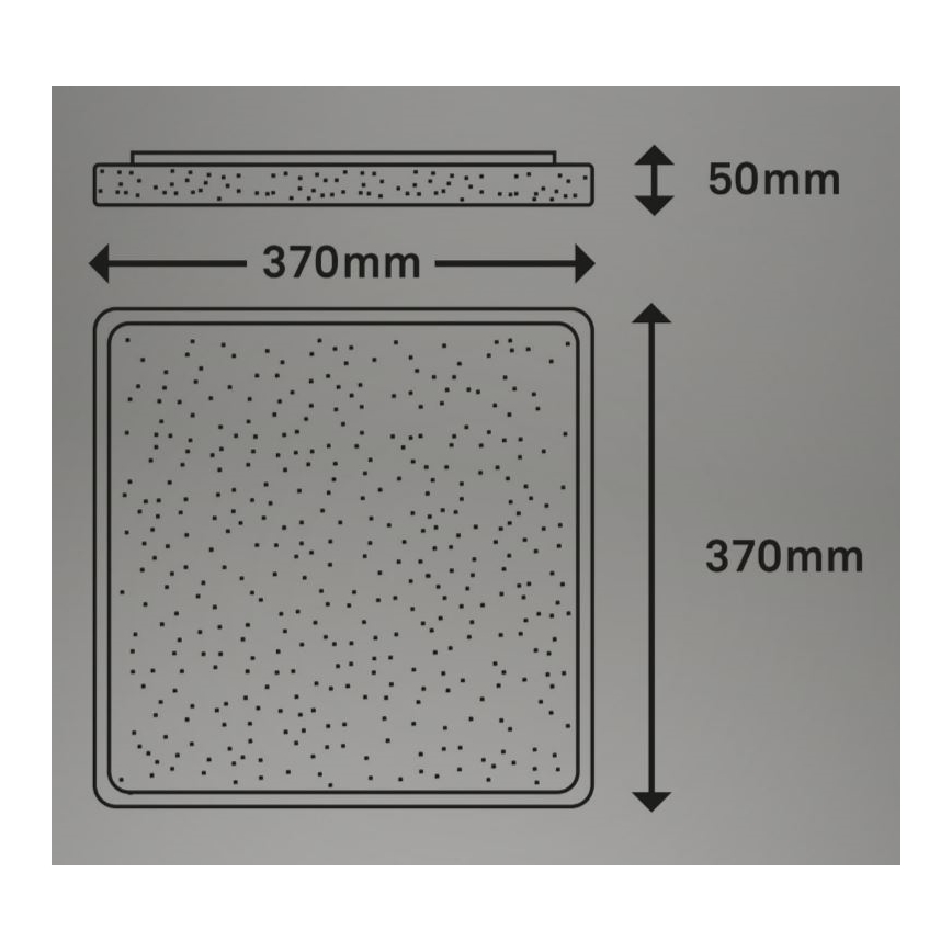 Briloner 3749-414 - LED-kattovalaisin LINO LED/24W/230V mattakromi