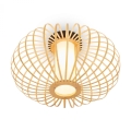 Briloner 3759011 - Kattovalo 1xE27/10W/230V halkaisija 40 cm bambu