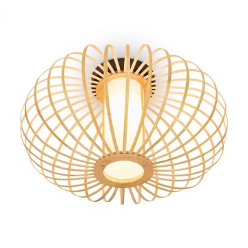 Briloner 3759011 - Kattovalo 1xE27/10W/230V halkaisija 40 cm bambu