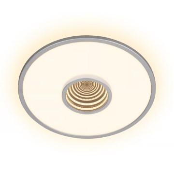 Briloner 3847014 - TORO LED -kattovalaisin, 18 W/230 V, Ø 42 cm, mattakromi