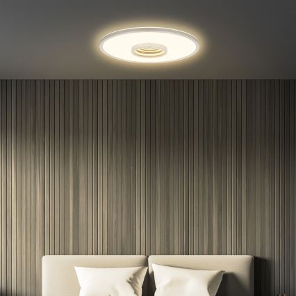 Briloner 3847014 - TORO LED -kattovalaisin, 18 W/230 V, Ø 42 cm, mattakromi