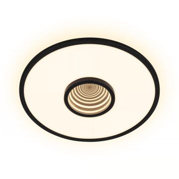 Briloner 3847015 - LED-kattovalaisin TORO, 18 W (230 V), halkaisija 42 cm, musta