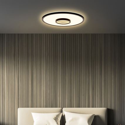 Briloner 3847015 - LED-kattovalaisin TORO, 18 W (230 V), halkaisija 42 cm, musta