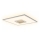 Briloner 3848014 - TORO LED-kattovalaisin, 18 W, 230 V, 42 x 42 cm, mattakromi