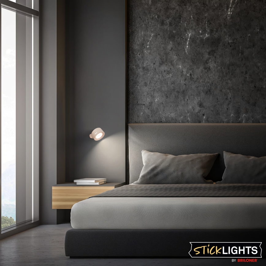 Briloner 3896011 - LED himmennettävä ladattava seinävalaisin TARI LED/1,6W/5V 1500 mAh beige