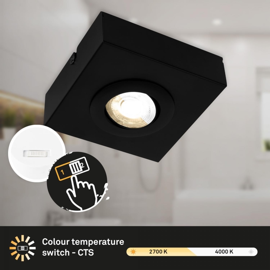Briloner 3996015 - LED-kohdevalaisin CTS LED/4W/230V 2700/4000K musta