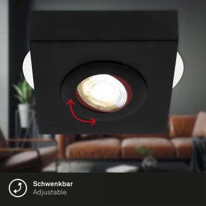 Briloner 3996015 - LED-kohdevalaisin CTS LED/4W/230V 2700/4000K musta