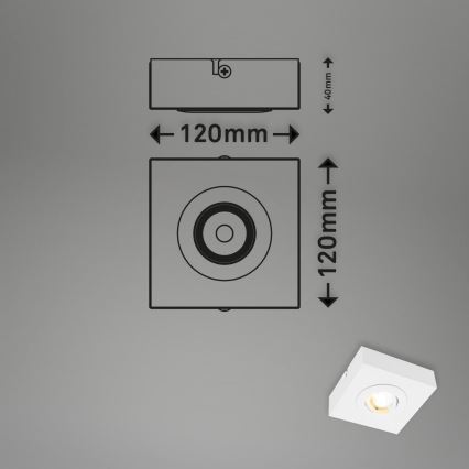 Briloner 3996016 - LED-kohdevalaisin CTS LED/4W/230V 2700/4000K valkoinen