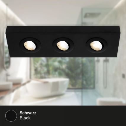 Briloner 3996035 - LED-kohdevalaisin CTS 3xLED/4W/230V 2700/4000K musta