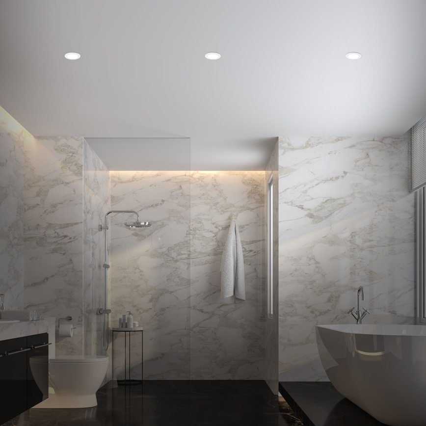 Briloner - SARJA 3x RGBW himmennettävä kylpyhuoneen alasvalaisin LED/4,8W/230V 3000-6500K IP65 + kaukosäädin